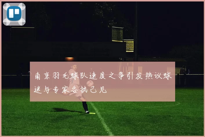 南京羽毛球队速度之争引发热议球迷与专家各执己见